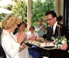 Maître Sommelier Ries van der Vlugt in Scholteshof in 1992