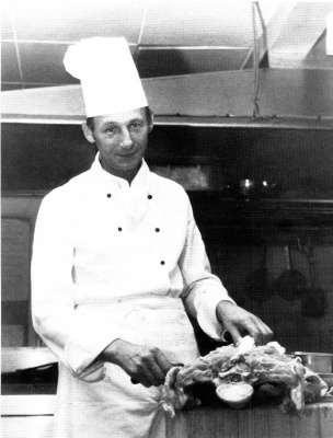 Chef Adriaan de Jong in 1979